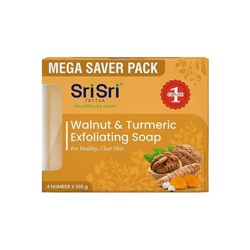 Sri Sri Tattva Walnut & Turmeric Exfoliating Soap